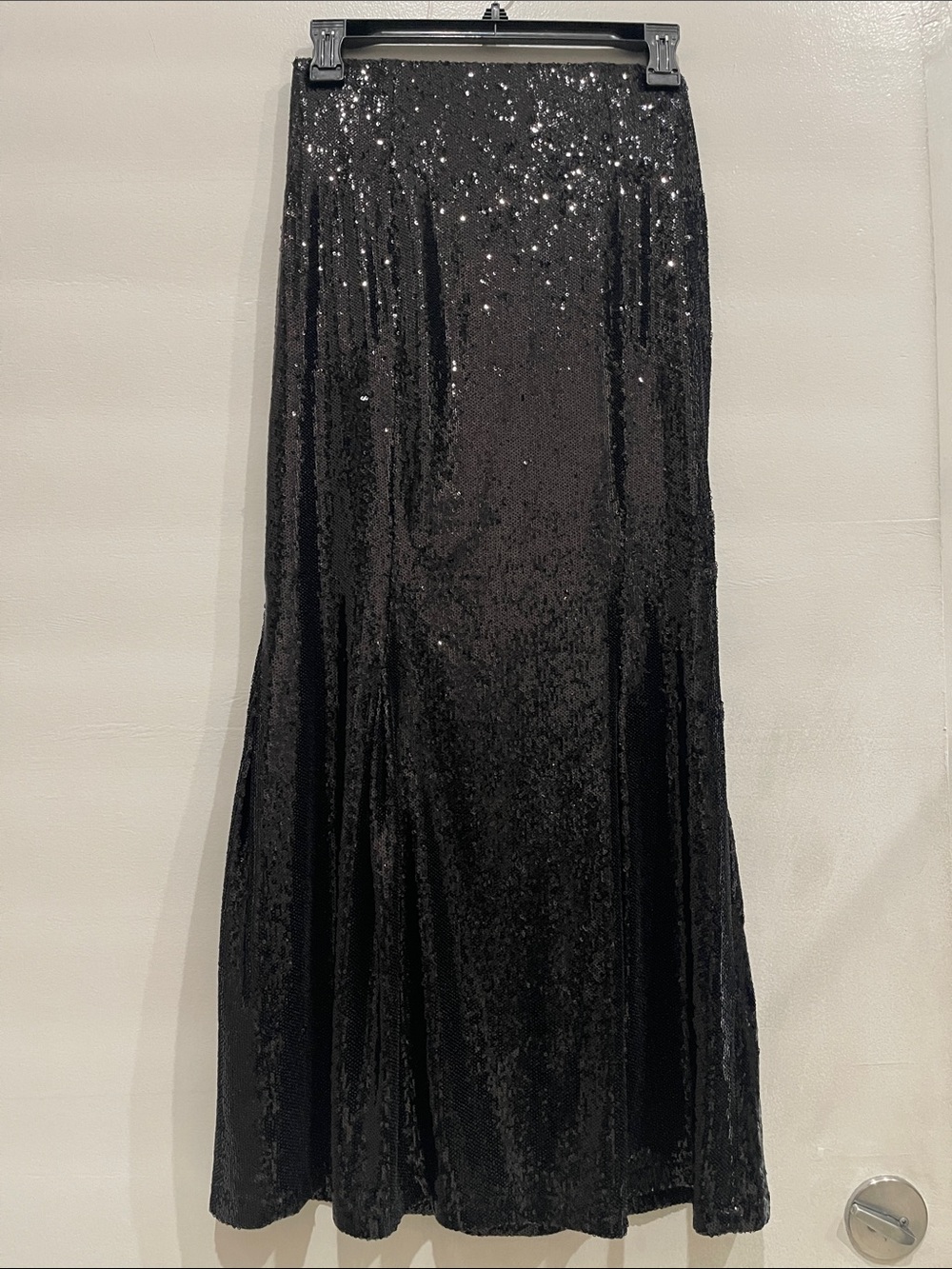 NWT, Current Air Black Sequin Maxi Skirt
